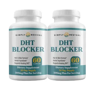 2-Pack Simply Revival DHT Blocker - Promote Healthy Hair Growth - 120 Capsules Natural