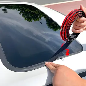 1pc 118inch/300cm Premium Rubber Car Sunroof T-Shaped Sealing Strip - Weatherproof, Rainproof, Anti-Leakage - for Front & Rear Windshield - Suitable for Most Cars, Vehicle Maintenance, Aesthetic Vehicle Accessory - Perfect Gift for Car Owners