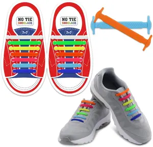 No Tie Shoelaces for Kids and Adults Stretch Silicone Elastic No Tie Shoe Laces Footwear Comfort