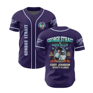 [Music Country Jersey] - George Strait One Night Only Baseballs Jersey - George Strait  2026 Tour Baseballs Jersey - Gift for Friends