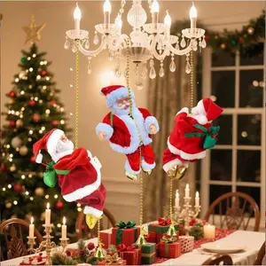 Christmas Decorations - Climbing Santa Figurines Set for Festive Ceiling & Tree Decor Top Rated Christmas Hanging Decor
