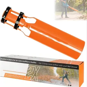Leaf Blower Air Booster Turbine Nozzle Extension, Boost Speed and Power, Fits 2-4 Inch Leaf Blowers, Ideal for Yard Lawn and Driveway Cleaning