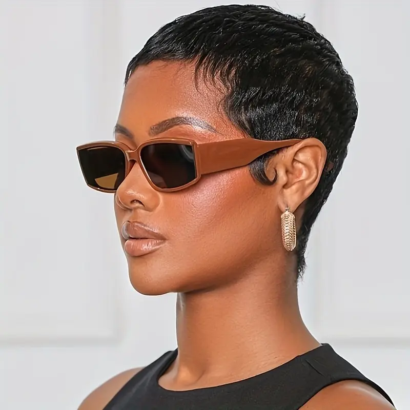 2026 New Wholesale Women'S 4-Inch Pixie Cut Wig with Bangs - Brazilian Human Hair, Deep Wave Style, 150% Density Short Layered Wig, Easy to Wear Glueless Party Wig with Rose Net Cap, Cute Wig, Glueless Hairpiece