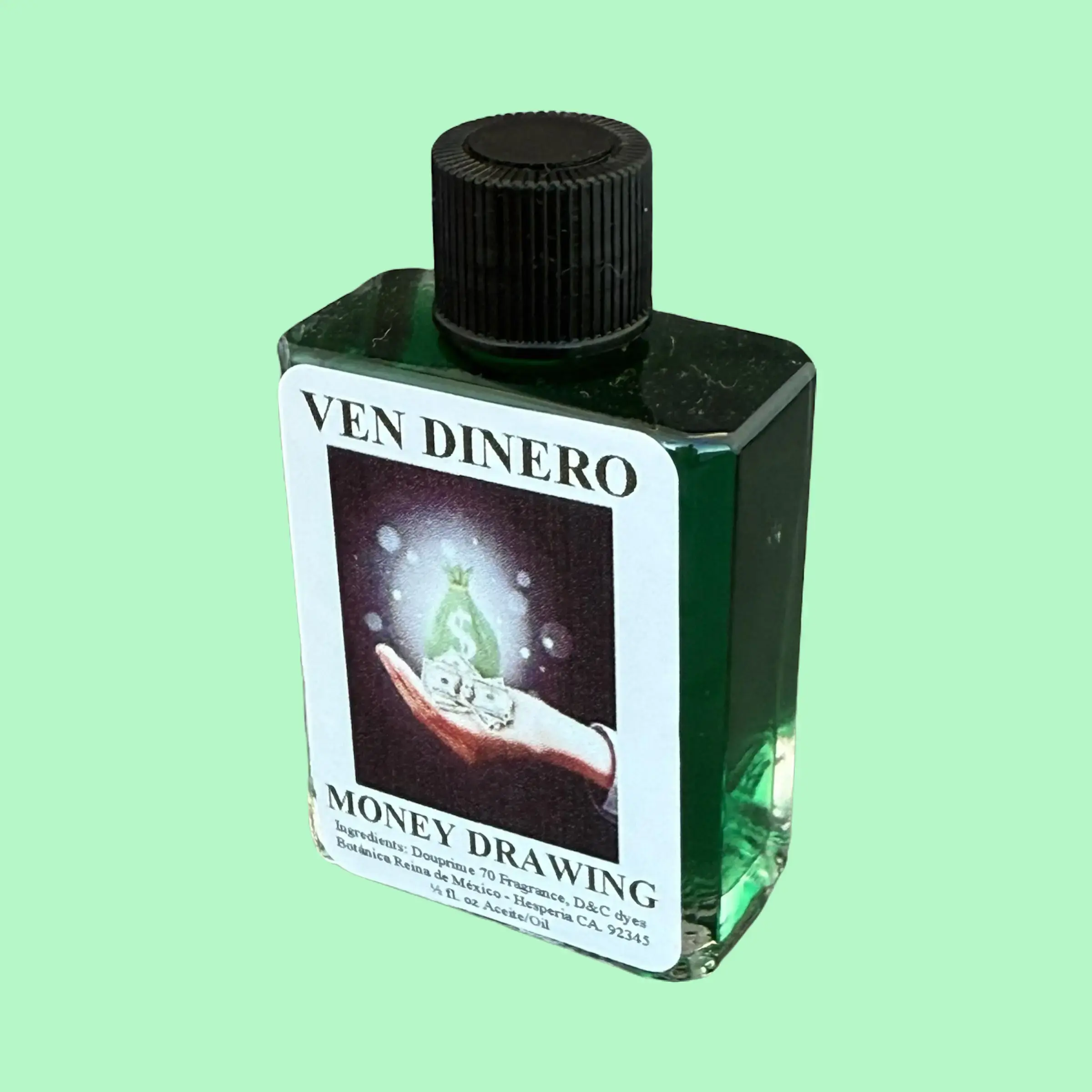 VEN DINERO Aceite Espiritual / MONEY DRAWING Spiritual Oil