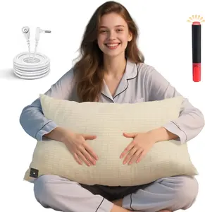 Ali King Grounding Pillowcase, 5% Conductive Silver + 95% Soft Cotton Queen Size Earth Grounding Pillow Cases with Grounding Cord for Improve Sleep (Beige, Queen (20x30inches))