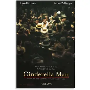 Room Aesthetic Poster Classic Movie Cinderella Man Movie Posters Cool Artwork Wall Art Home Decor Gift Ideas Poster Decorative Painting Canvas Wall Art Living Room Posters Bedroom Painting