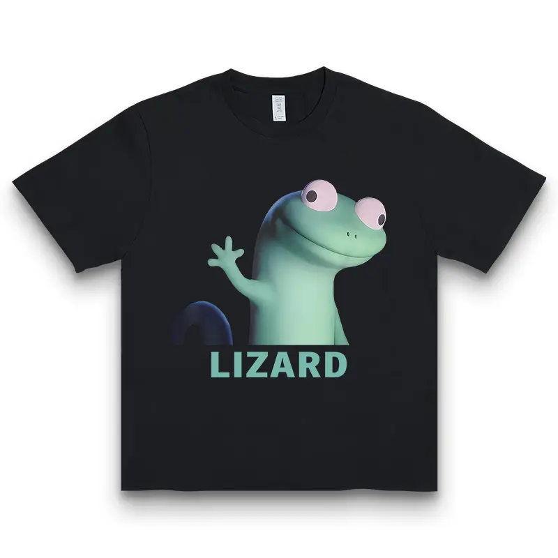 [100% Cotton] - 100% Cotton  Viral Lizard Meme Tshirt Golf Gift T-Shirt For Men And Women