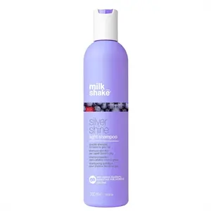 Milk_Shake Silver Shine Light Shampoo with Organic Berry Extracts & Violet Pigment for Balanced Cool Blond Hair Color 50% Reduced Violet Pigment