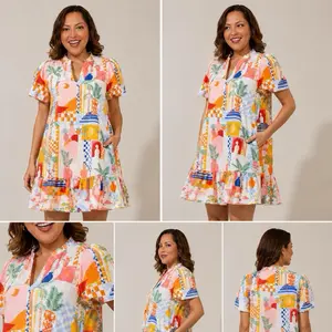 Santorini Sunset Dress