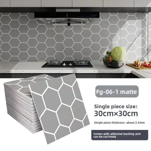 50/20 Self-Adhesive Brick Texture Tiles, Marble Wallpaper Stickers for Bathroom, Kitchen, Living Room, Easy Peel and Stick, Modern Wall Decor
