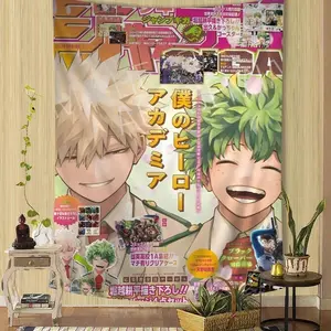 Tapestry  My Hero Academia Kaminari Denki Classic Anime Hanging Bohemian Tapestry for Living Room Home Dorm Decor Japanese Tapestry Cotton Decorative Decoration Linen Print Light