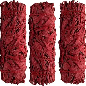 3 Pack 4 Inch Dragon’s Blood Sage Sticks, Smudge Stick Bundle for Home Ambiance, Meditation and Yoga Rituals, Natural Aromatic Sage for Energy & Atmosphere Cleansing