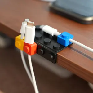 2 Sets of New Modular Cable Organizers, Suitable for Managing Phone Cables, Headphone Wires, and Universal Mouse/Ethernet Cables. Features a Modular DIY Design, Ideal for Desktop/car/home Use. Perfect Gift for Building Block Enthusiasts and a Must