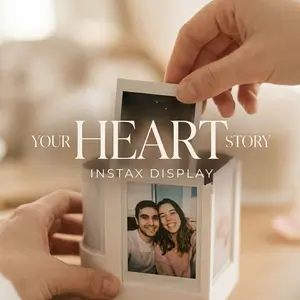 Heart Shaped Instax Photo Display Multi-Photo Frame Personalized Gift for Memories