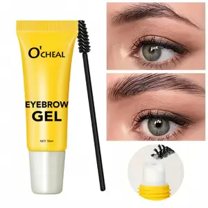 Eyebrow Shaping Gel with Brush, Strong Hold, Waterproof Sweatproof Eyebrow Gel, Suitable for All Skin Types, Long-Lasting Transparent Gel