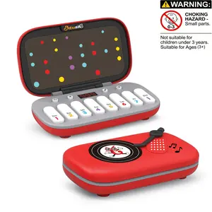 Rhythm Game Machine with Music & Light Effects, Portable Handheld Puzzle Game, Fast Press Push Action, Fidget Toy for Kids, Portable Gaming System, Handheld Game Console