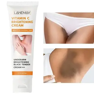 60g Vitamin C Body Lotion with Arbutin Hyaluronic Acid Niacinamide, Brightening Body Care Cream for Underarms Thighs Knees Elbows, Fresh Scent Low Allergenic