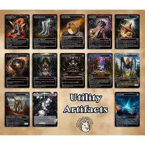 13 Utility Artifact Staples | Proxy Cards — Crucible, Roaming Throne, Greaves, Top, Skullclamp, The Ozolith, Shadowspear, etc