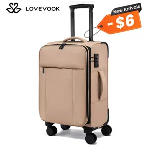 LOVEVOOK Puffer Carry On Luggage 22x14x9 Airline Approved,20 Inch Softside Suitcases with 360° Wheels *4, Lightweight Spinner Carry on Suitcase with TSA Lock,Soft Water-Resistant Large Capacity Luggage for Travel