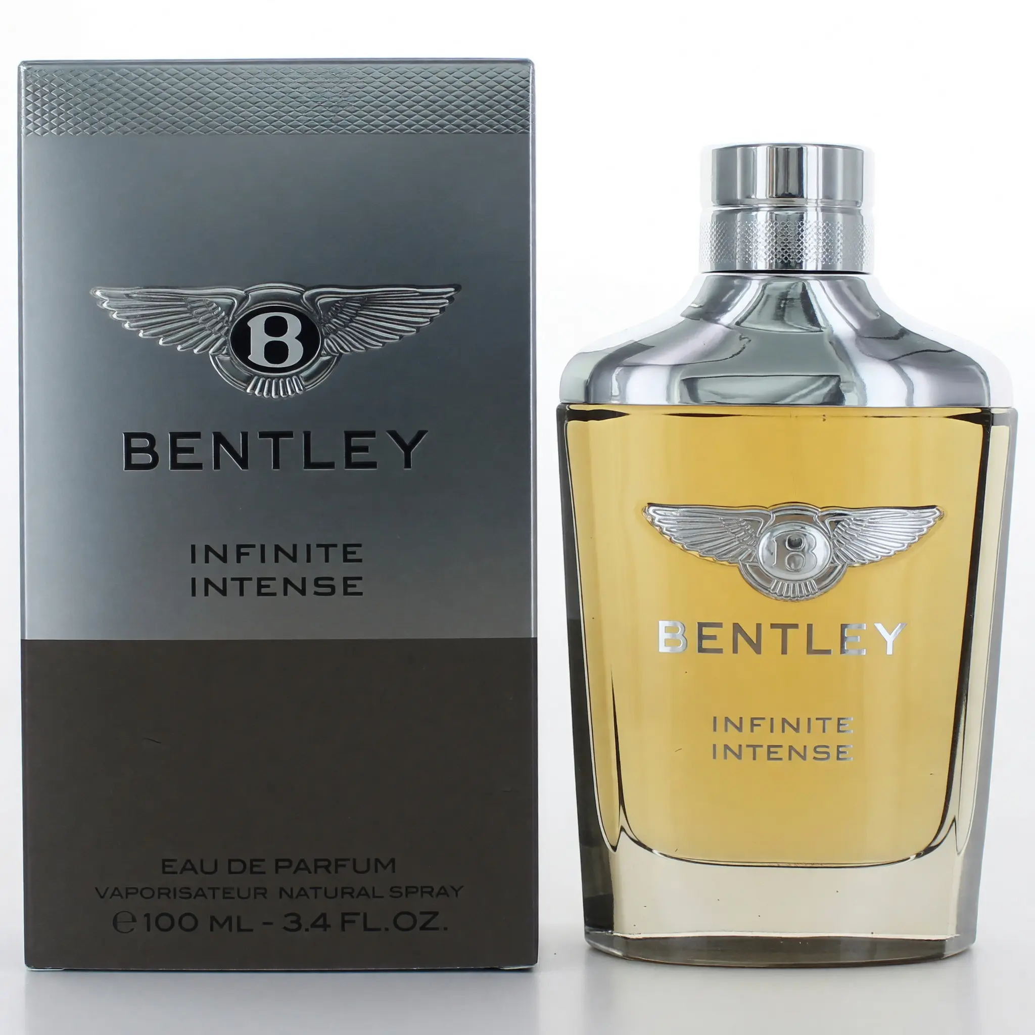 Bentley Infinite Intense Eau de Parfum, Aromatic Men's Cologne with a Stronger Composition, Long-Lasting Signature Scent, 3.4 oz Spray, Men's Fragrance, 3 To 3.9 Fl Oz, Amber, Cedar, Edp, High Aroma %, Spray Bottle, Lavender, Spicy