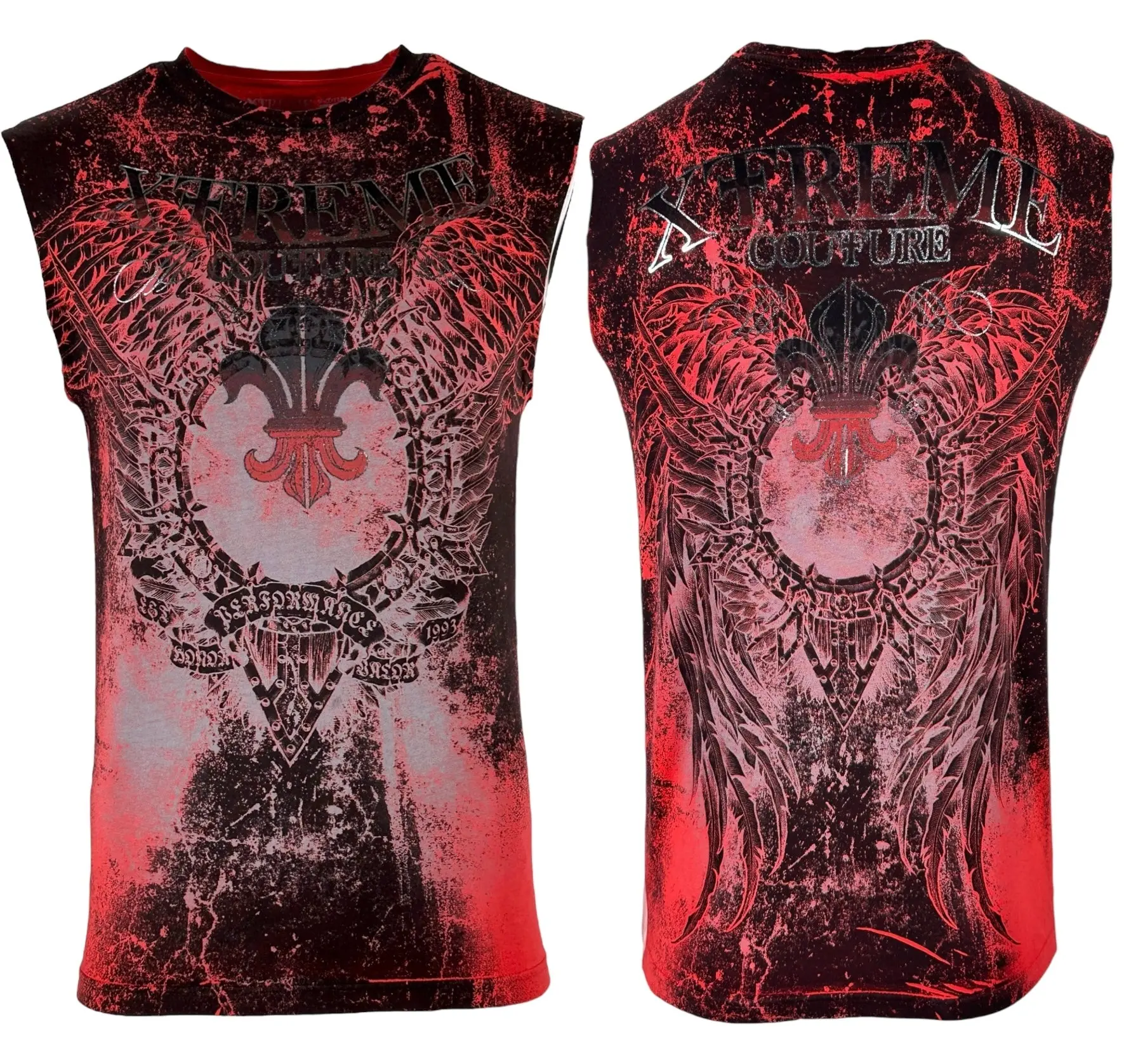 Xtreme Couture by Affliction Men's Crew Neck Muscle Tank Top - Casual Honorable Front-to-Back Men's Tank Top for Menswear, Front-To-Back Men's Tanks
