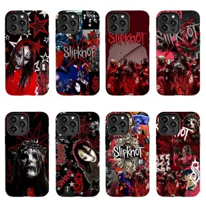 Slipknot Heavy Metal, Dark Gothic, and Grunge Aesthetic Printed Phone Case — Compatible with iPhone 11–17 Pro Max/Plus Series and Samsung Galaxy S23–25 Series; Classic Band Style, Drop-Resistant, and Shockproof Protective Cover.