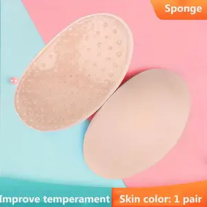 Invisible Detachable Silicone Shoulder Pads for Women - Breathable, Reusable, Self-Adhesive Clothing Enhancers - 1 Pair