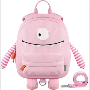 BY-026   Toddler Backpack with Leash - Mini Kids Backpacks for Boys 2-5 Years Child Safety Backpack 3D Cartoon Animal Anti-Lost Preschool Bags - Blue