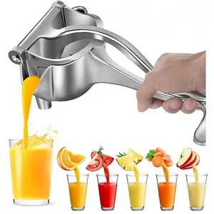 Manual Juicer, Stainless Steel Hand Press Juice Extractor, Ergonomic Handle, Efficient for Grapes, Citrus, Durable, Compact, Easy to Clean, Outdoor, Picnic, Kitchen Use, Fruit Vegetable Juicer, Durable Fruit Tool