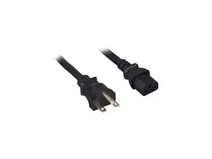 Nippon Labs 14 AWG AC Power Cord NEMA 6-15P to C13, SJT, 15A/250V, NEMA 6-15P to IEC-60320-C13, Black 6 ft. Power Cable