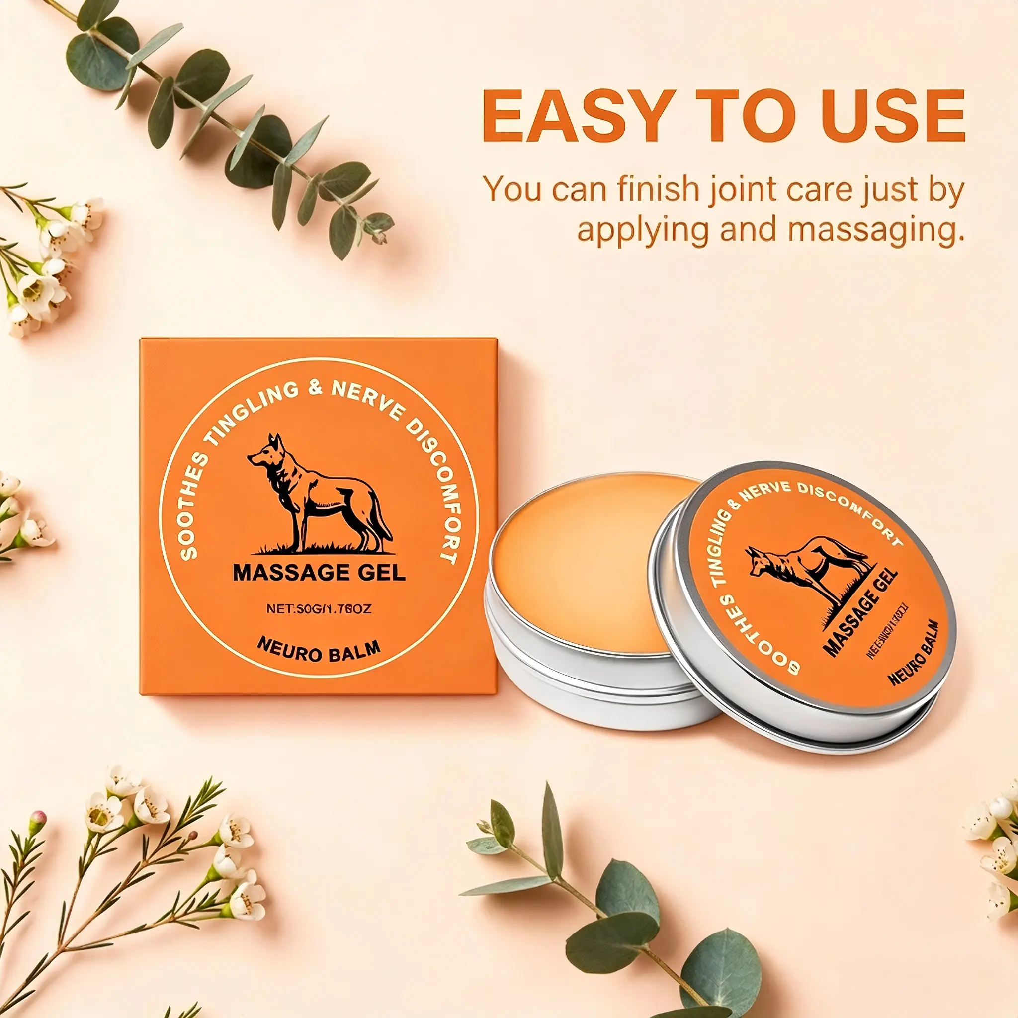 Nerve Balm Neuropathy CreamCare Balm Body Moisturizing Cream Massage Gel Non Greasy Quick Absorption Daily Skin Care Nerve-Relief Balmdeeply Therawolf Pain Relief Balm summerwins Fast-Acting Anti-Cellulite