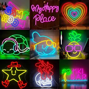 Fun Neon Light Shapes, Adjustable LED Neon Light, Dimmable Neon Sign, USB Power, Living Room Bedroom Decor, 3D Wall Art, Coffee Shop Bar Game Room Party Atmosphere