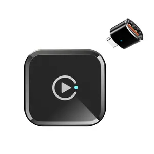 Wireless CarPlay & Android Auto Adapter, 2-in-1 Wireless CarPlay Adapter for Factory Wired Cars, Carplay Dongle Connectivity, Plug & Play, No Lag, Auto Connect, Mini Compact Design, Fits 1000+ Vehicles