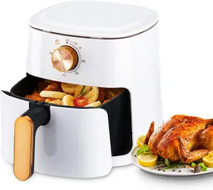 Air Fryer 4L with Rapid Air Circulation, 60-Minute Timer, 1800W, Max Temp 200°C, Healthy Classic Fryer, Bake, Roast, Grill, Dishwasher Safe (Black)