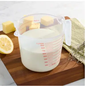 4 Cup PP Plastic Measuring Cup, 32 oz, Clear