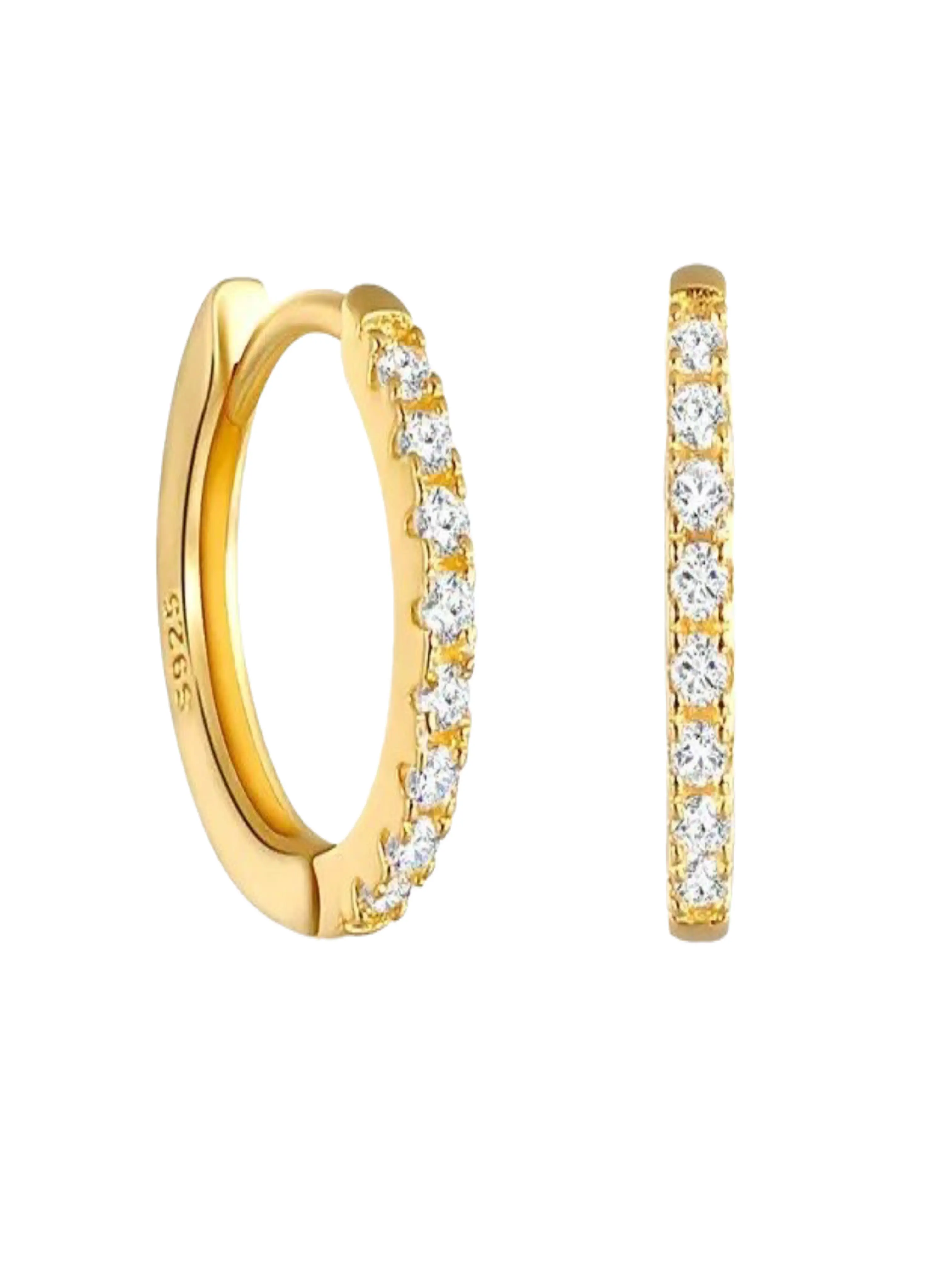 Diamond Huggies (10mm) Diamond Huggies (10mm)