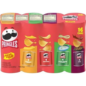 Pringles Variety Pack Potato Crisps Chips, Lunch Snacks, 16 Count