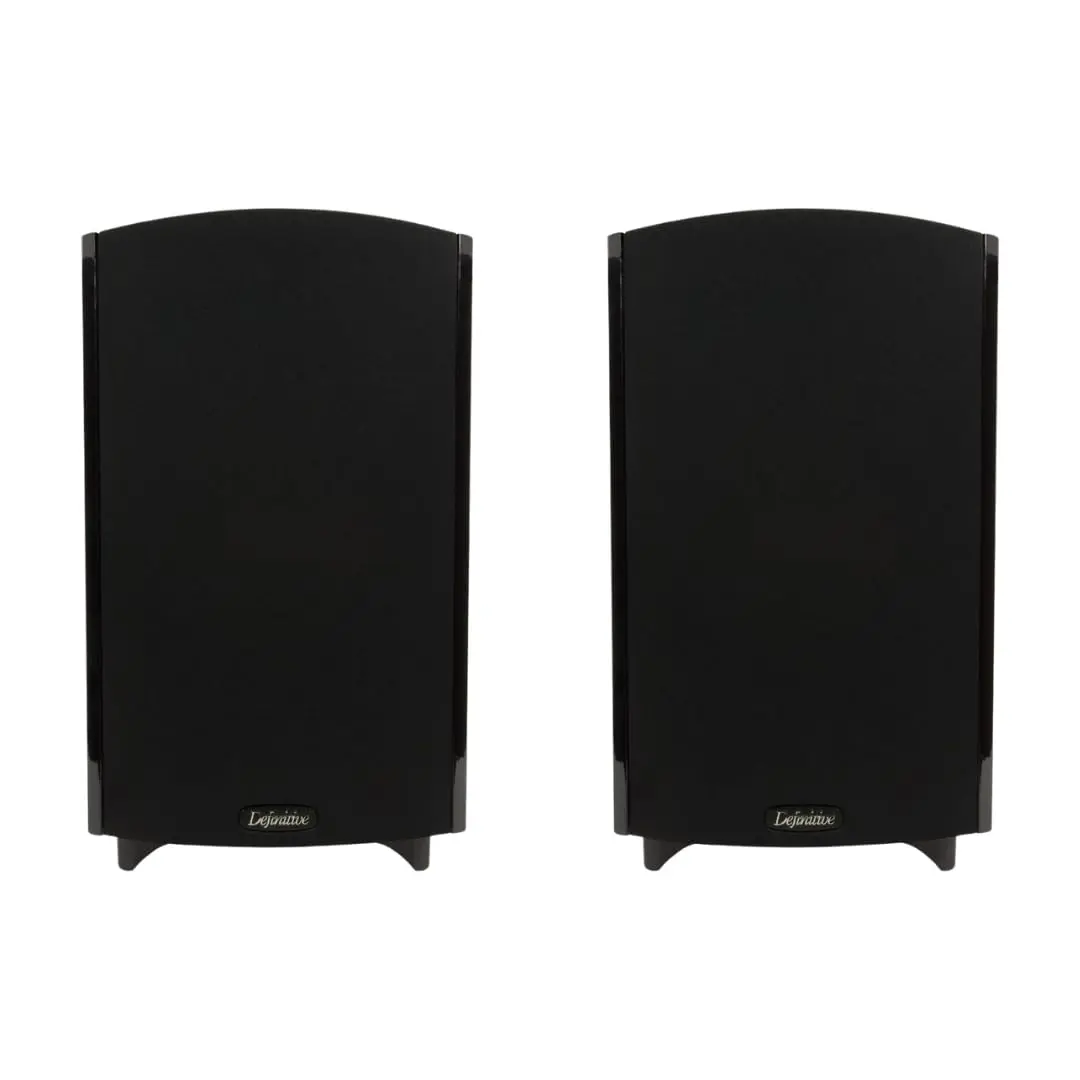 Definitive Technology ProMonitor 1000 2-Way Aluminium Satellite/Bookshelf Speaker - 10-200 W, 6.25x10.88x6.5 in, Keyhole Mount, Bass Speakers for Home Cinema, Music Setup (Single Black Unit, Friends and Family Approved)