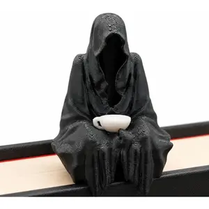Grim Reaper Fantasy Bookshelf Decor, ACOTAR and Suriel Inspired  Cup Teacup Gothic Statue, Dark Fantasy Reader Shelf Collectible, BookTok Decor