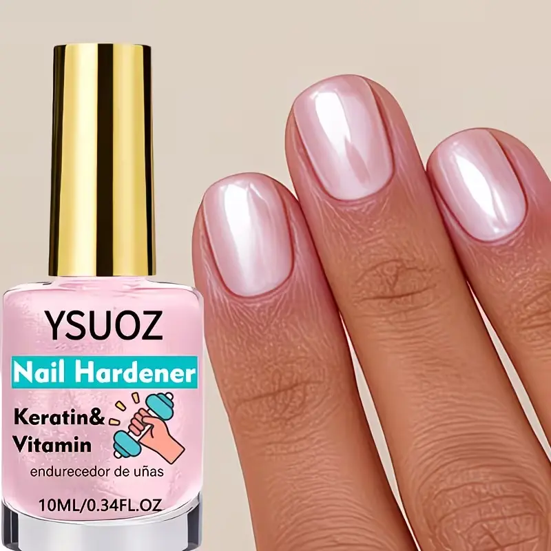 Pink Nail Polish, UV Lamp-Free Pearlescent Finish, Quick-Dry, Long-Lasting Formula for Trendy Manicures
