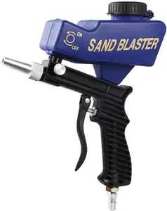 Portable Sand Blaster Gun Kit，Pneumatic Sandblasting Set， Light-Duty Air Sandblaster Gun Kit with Siphon & Gravity Feed, Ceramic Nozzle, Metal Body, for Small Project Surface Prep, Paint & Rust Removal, Requires Air Compresso Holiday Haul
