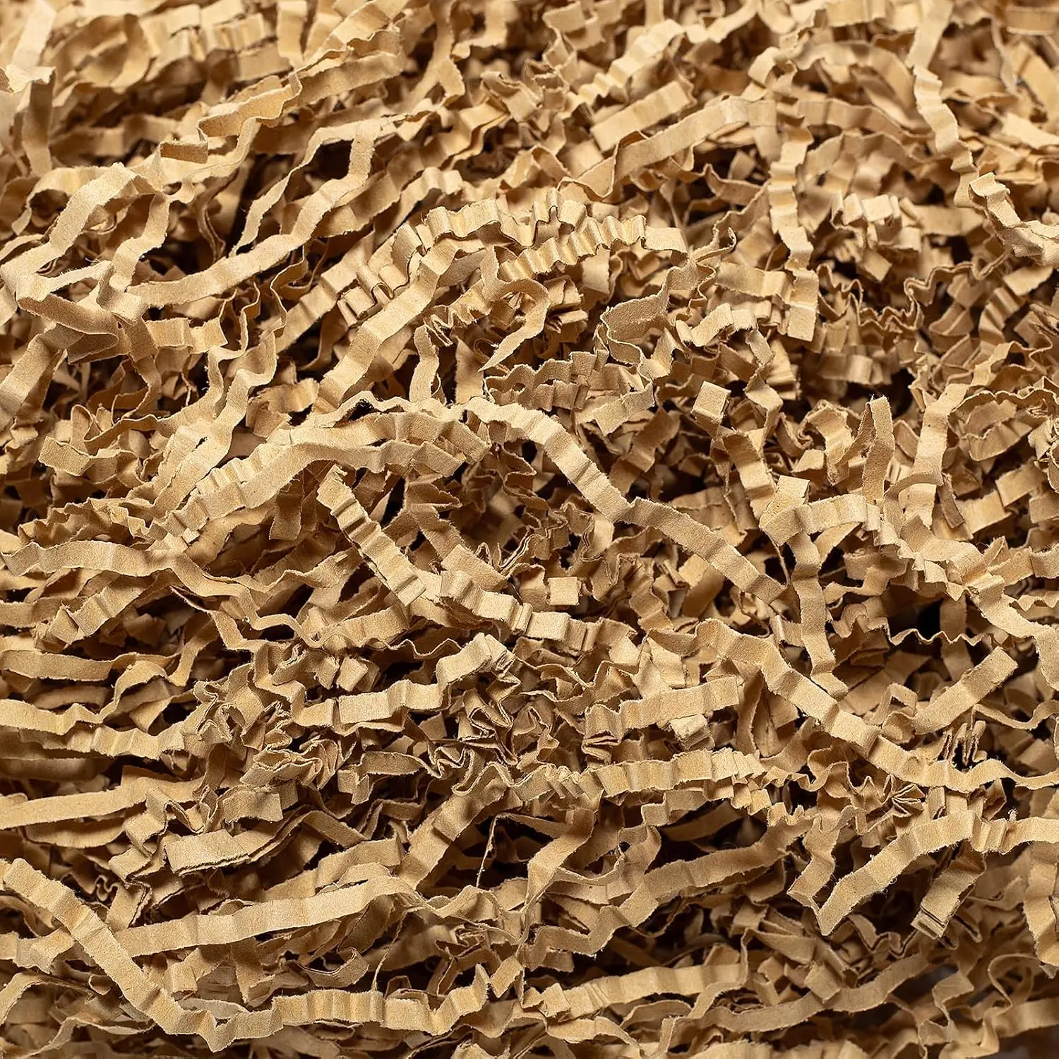 2 LB Crinkle Cut Paper Shred Brown Crinkle Shredded Paper -  Box Baskets Bag Filler -  Confetti Stuffing for Birthday, Holiday  Packaging Wrapping