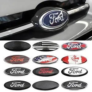 Ford Focus Mondeo Edge Ecosport Ranger Fiesta Fusion Kuga Car Emblem Cover Stickers, Car Decals, Durable Exterior Accessory for Ford Models