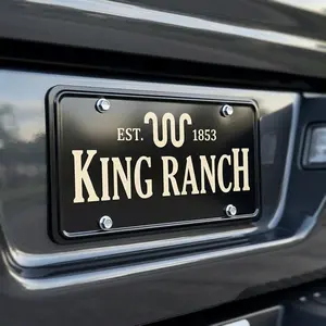 [8 Styles] King Ranch Style Camo License Plate 12x6 Aluminum Western Truck Tag Farm Ranch Decor Rustic Cowboy Hunting Auto Gift USA Sign