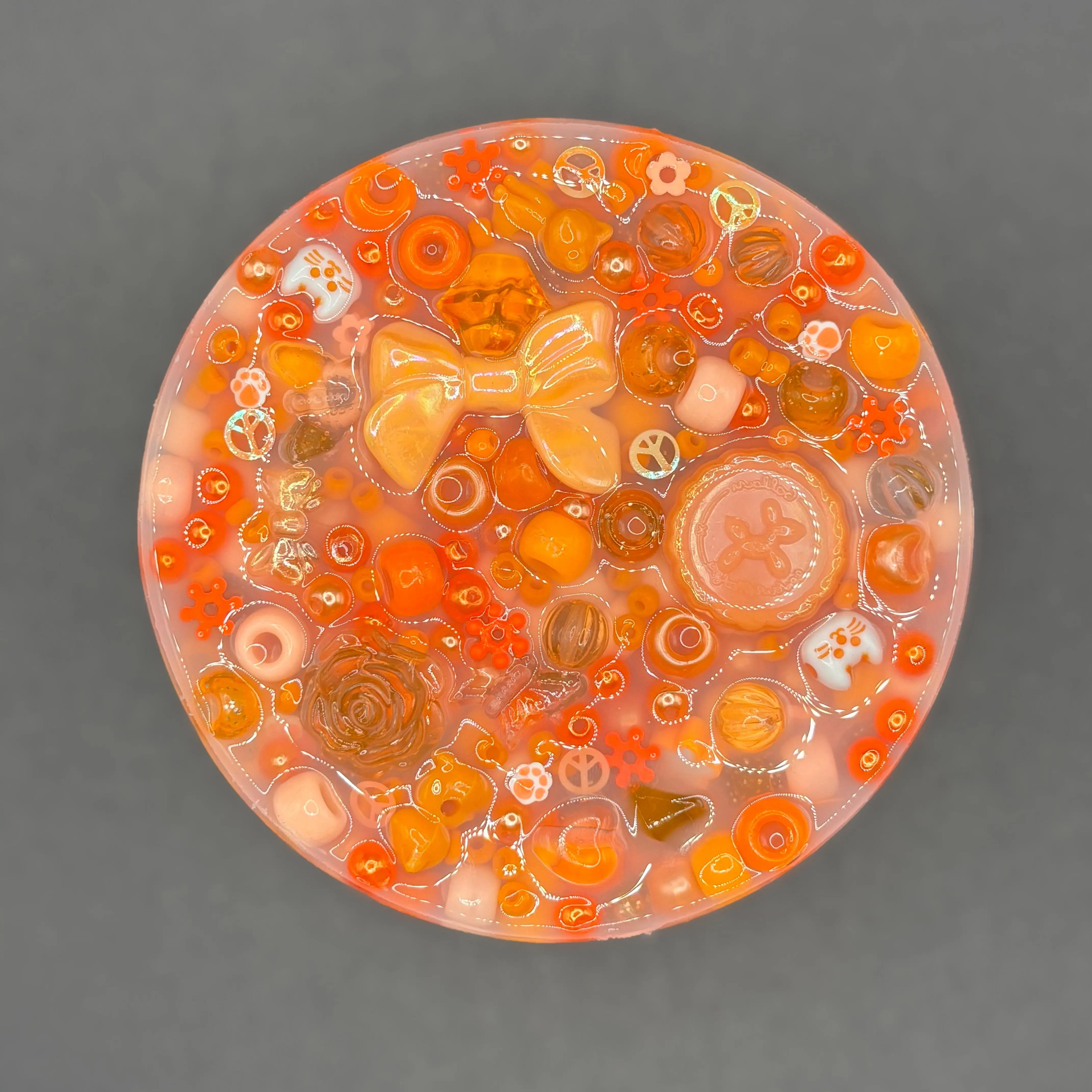 Orange Silicone Picky Pad – The Ultimate ADHD Fidget for Skin Picking, Hair Pulling & Stress Relief! Soft Squishy Silicone