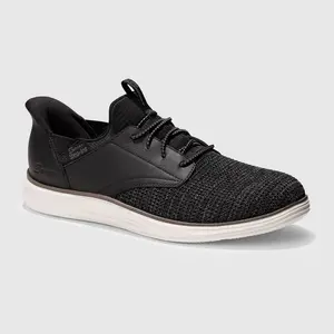S Sport by Skechers Men's Donovan Step-Ins Sneakers - Black 9: Slip-On, Cushioned Insole, Soft EVA Outsole, Medium Width