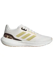 Adidas Women's White & Gold Runfalcon 3.0 Sneakers, IE0751