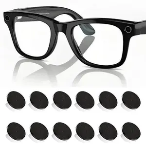 LED Light Blocking Stickers Compatible with Ray Ban Meta Wayfarer/Skyler/Headliner and Oakley Meta HSTN Smart AI Glasses Accessories, Low-Tack Restickable Blackout Light Covers Sticker(20Pcs)
