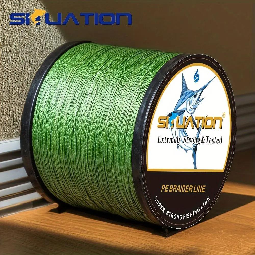 Super Strong PE Braided Line, Wear-Resistant Multi-Wire Cord in 12-100 LB Test, 300m/328yds Spool, 4-Strand Braided, Smooth Casting, Fishing Equipment, 500M/546Yds, Long Casting, Pe Braid, Braided Line Fly Fishing