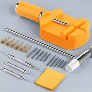 32 pcs Watch Repair Tool Kit Professional Watch Band Replacement Tool Kit for Precision Pin Removal & Strap Adjustment High-Quality Plastic & Stainless Steel Tools